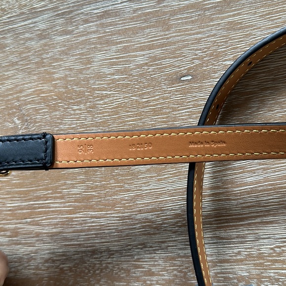 Loewe Word Belt Black Gold Size 95 - Picture 7 of 9